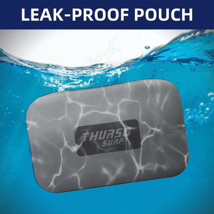 THURSO SURF Waterproof Fanny Pack with Airtight Zipper, 3L Lightweight Waterproof Waist Pack for Kayaking, Paddle Boarding, Beach, Waterproof Fanny Pack for Swimming Men Women (Slate)