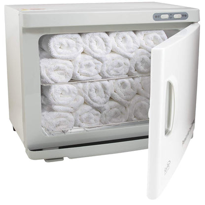 ForPro Professional Collection Premium Hot Towel Warmer, 23L Extra Large Capacity, Two Stainless Steel Racks, Black