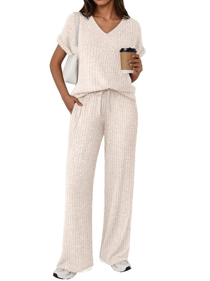 LILLUSORY Womens 2 Piece Lounge Sets 2026 Summer Vacation Outfits Airport Travel Resort Wear Beach Matching Spring Sweatsuit