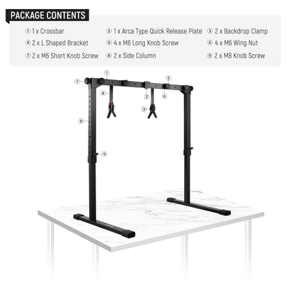 NEEWER Overhead Camera Mount Rig for Top Down Shot with 1s Quick Switch Lock Arca Type QR Plate, Heavy Duty Tabletop Multi Device Stand for Cooking Drawing Crafts Stream, Desk Width≥32"/80cm, ST200