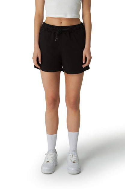 ROSS CAMP Womens Shorts - SweatShorts Workout Gym Shorts for Women Trendy Fashion Athletic Casual Summer Lounge Sweat Bermuda(Black, M)
