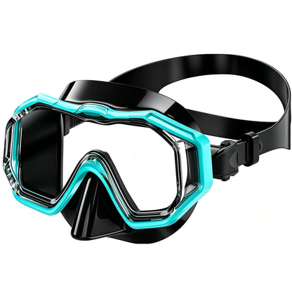 Bairuifu Kids Swim Goggles Snorkel Mask, Latest 3-Window Lens Wide Vision, Crystal Clear, Swimming Goggles Soft Nose Cover