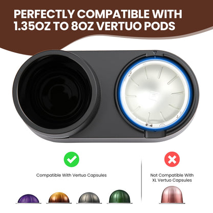 Pro Mael Reusable Vertuo Pods Kit for Nespresso Maker, Coffee Filling Tool