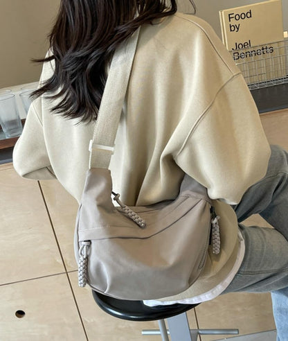 Nylon Crescent Crossbody Bag for Women Shoulder Tote Handbag Casual Sling Bag Dumpling Purse Bag for Outdoor Travel