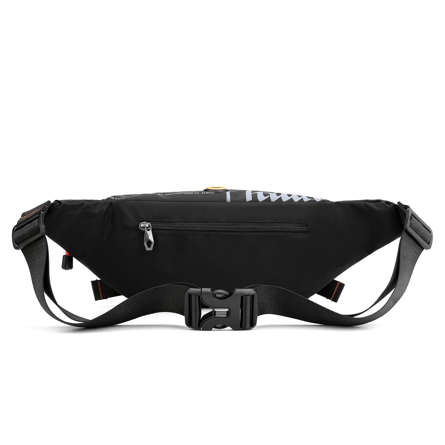Fanny Pack for Men Women Waist Bag with Headphone Jack Utility Hip Belt Pouch Crossbody Bags Bumbag for Cycling Hiking Walking Fishing Black02
