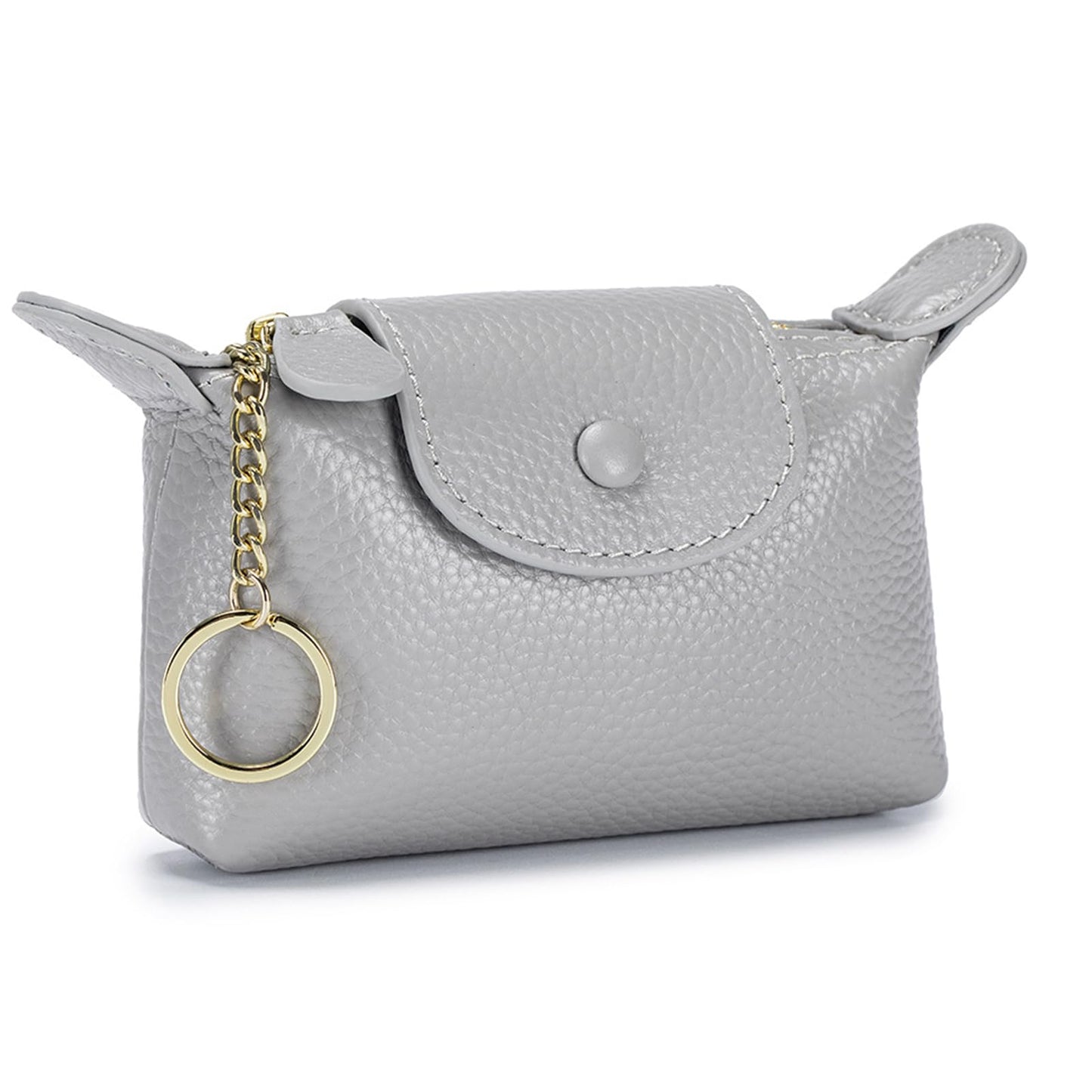 SENDEFN Small Leather Women Coin Purse, Women's Keychain Zipper Pocket Pouch Wallet