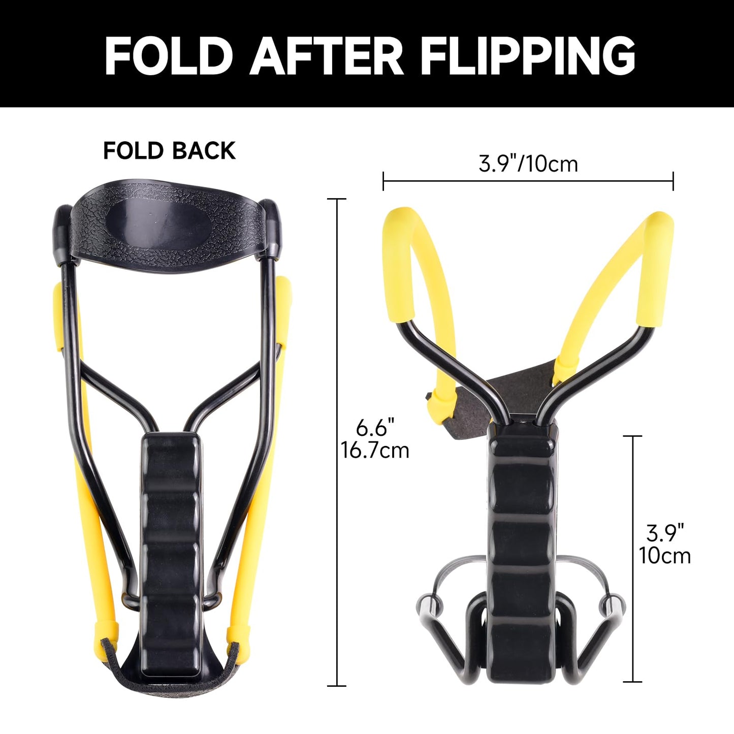 Catch&Hunt Wrist Rocket Slingshot for Adults, Foldable Powerful Professional Shooting Sling Shot, with Ammo, Spare Rubber Band,Target（Basic Style）