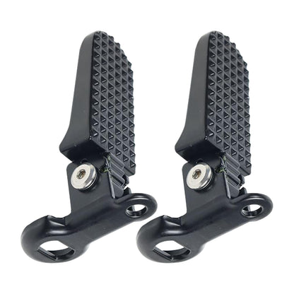 1 Pair Mini Bike Foot Pegs,Bike Rear Pedals Aluminium Alloy Non Slip Bicycle Pegs Quick Release Foot Plates Pedals for Mountain Cycle and Folding Bicycle(Color:Black)