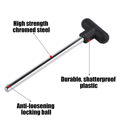 NQEUEPN Weight Stack Pin, 3/8 Inch Diameter 6 Inch Locking Heavy Duty Universal Weight Selector Pin for Home Gym Exercise Machine Accessories