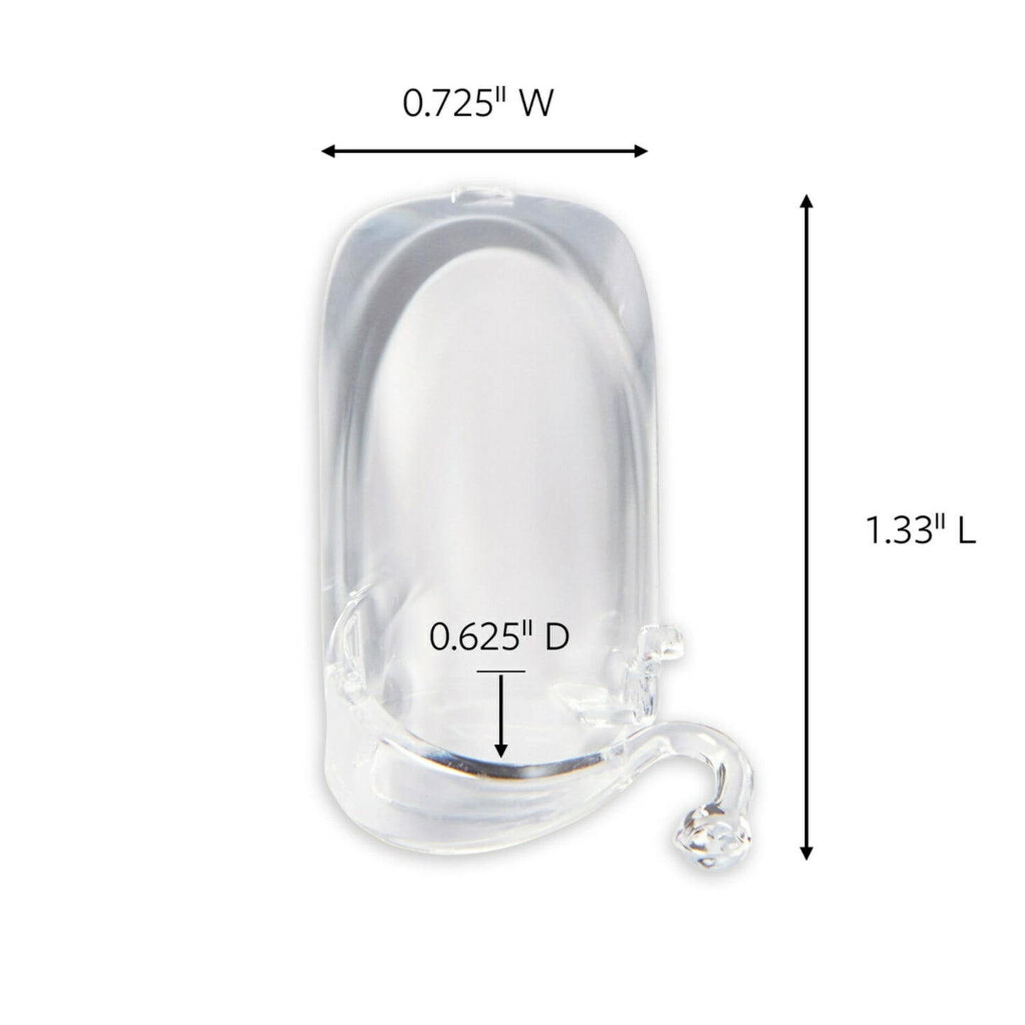 Command Outdoor Rope Light Clips, Clear, 3 Pack (36 Clips Total) - Weather-Resistant, Damage-Free Hanging for Holiday Lights, Rope Lights & Outdoor String Lights