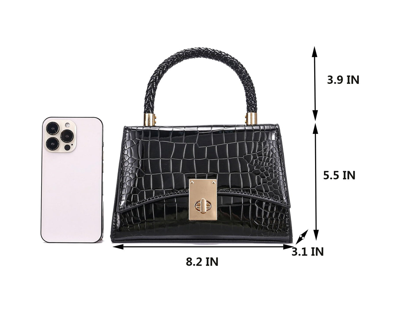 JHVYF Women Small Crossbody Bags Shoulder Bag Classic Satchel Handbags Ladies Cute Purses Satchels bag mini purse Black