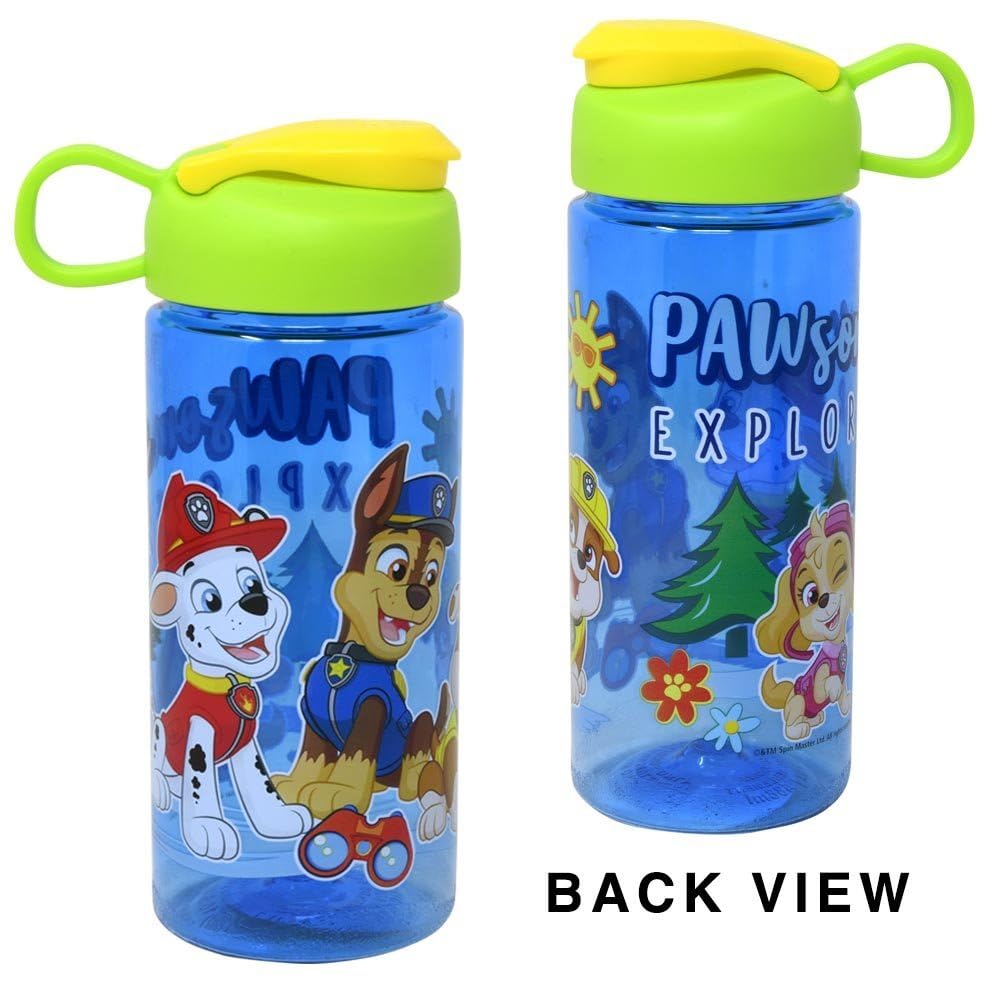 Paw Patrol Water Bottles for Kids - 3 Pc Paw Patrol School Supplies Bundle with 16.5 Oz Paw Patrol Water Bottles Plus Sticker Activity Book, More | Paw Patrol Water Bottle for Boys, Girls