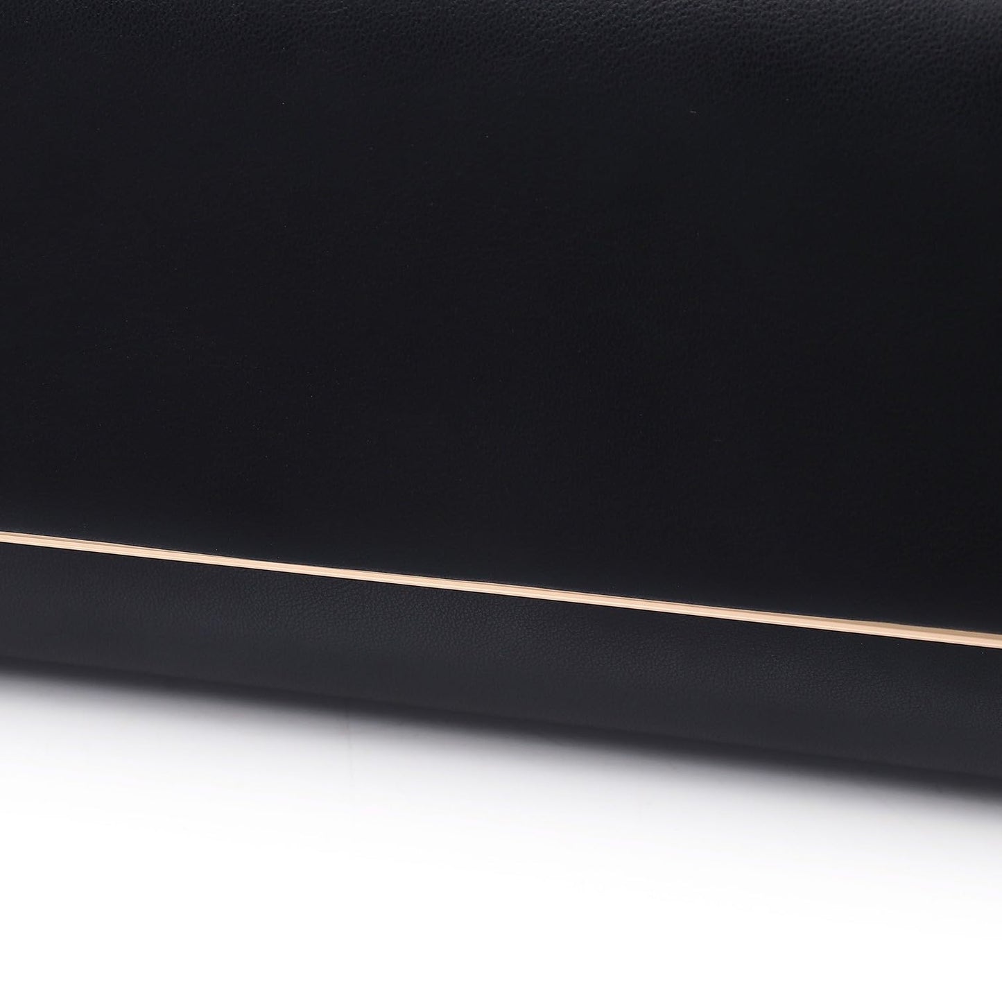 DETARA Women Evening Bag Vegan Leather Clutch Purse Shoulder Crossbody Envelope Bag for Party Wedding Prom Bridal(Black 1818)