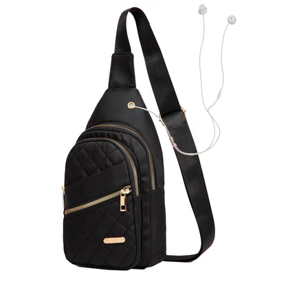 Crossbody Sling Bag Small Sling Backpack, Cross Body Bag Chest Bag for Women Men Travel Hiking Daypack