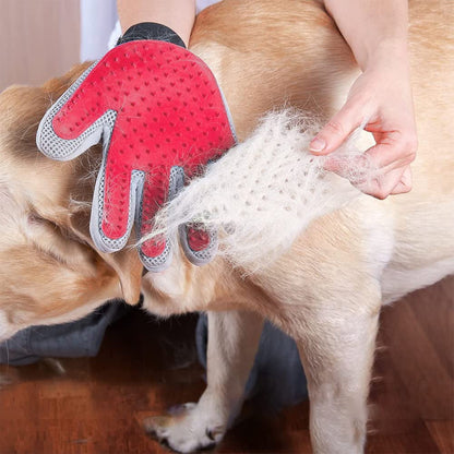 Marchul Pet Grooming Glove - Hair Remover Brush for Cats, Dogs, Horses with Long and Short Hair, 1 Pair