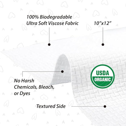 Disposable Face Towels, Biodegradable Facial Towels Clean Face Towels XL