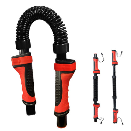 Adjustable Power Twist Bar - Upper Body Expander Equipment for Arm Chest, Spring Shoulder Forearm Bicep Strength Exercise Workout Training 66-110lb