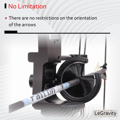 Steel-Land Whisker Biscuit Arrow Rest Arrow Stand for Archery Compound Bow Round Bristle Brush Mounted on Bow for Archery Arrow Targeting Accessories (Black)