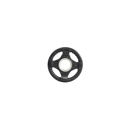 Body-Solid Rubber (ORT2.5) Coated Olympic Weight Plate with Anti-Slip Grip - Perfect for Strength Training, Home Gym, and Barbell Workouts, 2.5lb