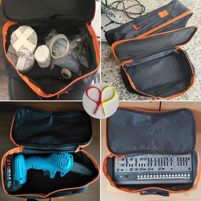 Kudriod Tool Bag, Waterproof Oxford Bag, Multiple Purpose-Tool Organizers and Storage, Small Metal Tools Bags (Small Portable Zipper Tool Pouch)