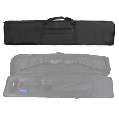 SPG Archery Recurve Bow Case for Longbow and Traditional Bow, 2 Sizes Longbow Bag Full Length Traditional Recurve Bow Cases for Youth and Adults with Pocket to Store Arrow Quiver (59 Inch)