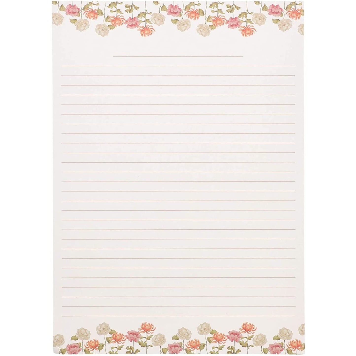 60 Sheets Vintage Floral Stationary with 30 Envelopes, Letter Writing Paper for Poems, Thank You Notes, Pen Pal, Scrapbook, Calligraphy (6 Designs, 10.2 x 7.25 In)