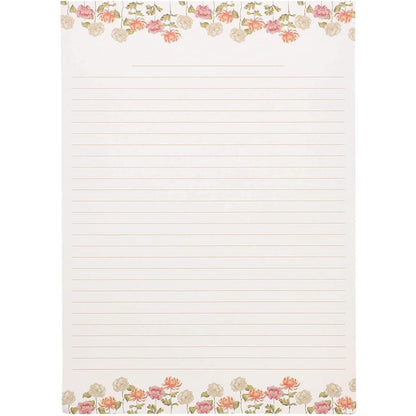 60 Sheets Vintage Floral Stationary with 30 Envelopes, Letter Writing Paper for Poems, Thank You Notes, Pen Pal, Scrapbook, Calligraphy (6 Designs, 10.2 x 7.25 In)