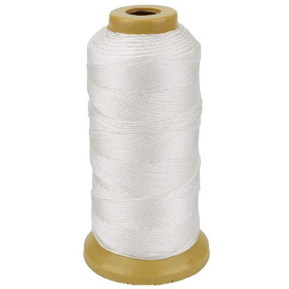 656 Feet Twisted Nylon Line Twine String Cord for Gardening Marking DIY Projects Crafting Masonry (White, 1mm-656 feet)
