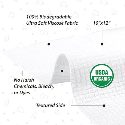 Disposable Face Towels, Biodegradable Facial Towels Clean Face Towels XL