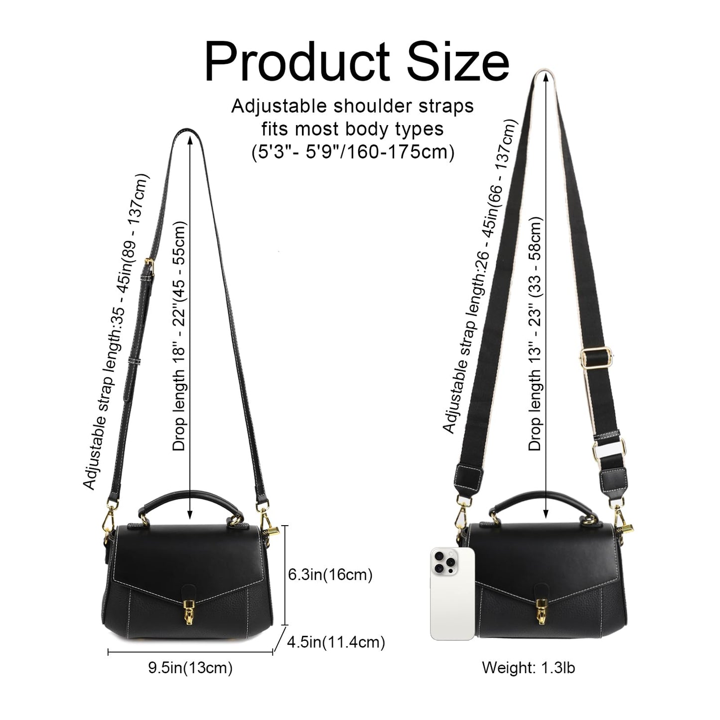imeetu Crossbody Bags for Women, Genuine Leather Shoulder Bag, Womens Purses and Handbags with Top Handle, Travel, Daily (Grey)