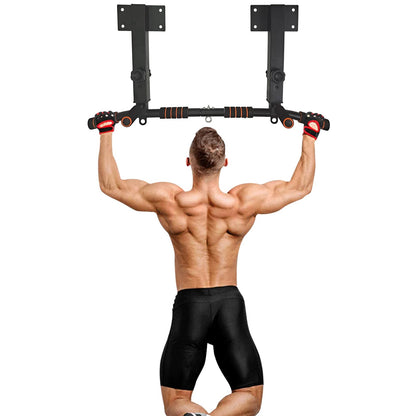 BESTHLS Joist Mounted Pull Up Bar 4 Level Height Adjustable Ceiling Mount Chin Pu Bar Heavy Duty for Home Gym Workout Strength Training Equipment