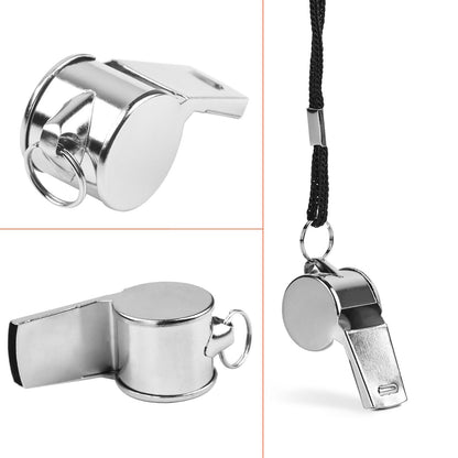 Fya Whistle, 12PCS Sports Whistle with Lanyard, Very Loud Stainless Steel Whistle, Ideal for Coaches, Referees, Personal Defense, and Recreation