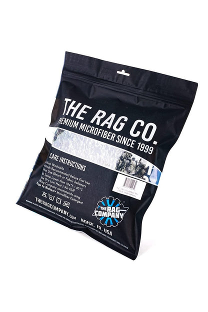 The Rag Company – The Cyclone Ultra Wheel Mitt – Perfect for Wheels, Grills, and Tight Areas; Proprietary Microfiber Blend; Easily Releases Contaminates Upon Rinsing, 6in x 7in, Black/Grey (2-Pack)