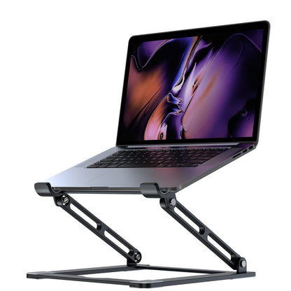 Laptop Stand for Desk - Adjustable Laptop Holder, Portable Laptop Riser with Multi-Angle Height Adjustable Computer Stand for MacBook Air/Pro and More Notebooks 10-17.3" - Grey