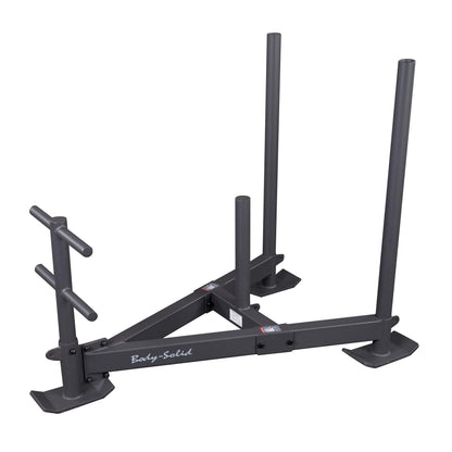 Body-Solid (GWS100) Weight Sled - Versatile High-Durability Sled for Push/Pull Training, Fitness & Football Drills with Weight Posts