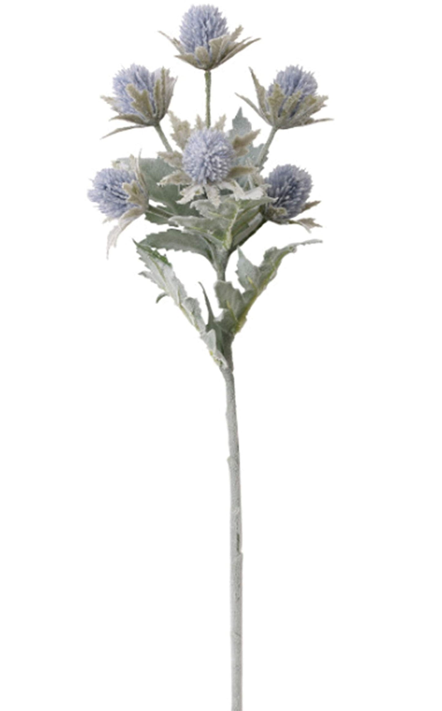 TBUY ROSE 3 Pack Artificial Thistle Flowers Eryngiums Faux Plants Floral Tree Picks Christmas Greenery Picks and Sprays for Garden Wedding Prom Party Bouquet Floral Arrangement (Blue)