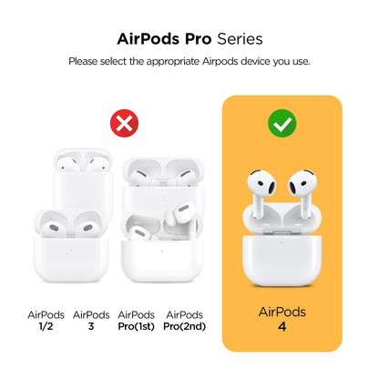 VRS DESIGN Modern Lock Case for Apple Airpods 4th Generation (2024), Rugged Protection with Secure Lock for Airpods 4 Case (Sandstone) [US Patent Registered]
