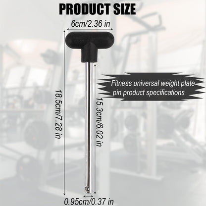 NQEUEPN Weight Stack Pin, 3/8 Inch Diameter 6 Inch Locking Heavy Duty Universal Weight Selector Pin for Home Gym Exercise Machine Accessories