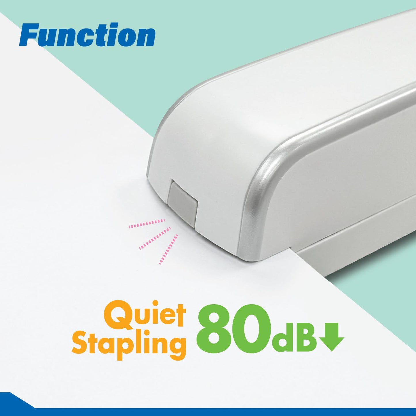 INOZTO Electric Stapler, Automatic, Portable, 210 Staples Capacity, 25 Sheet (26/6 Staple) Capability, Dual Power Mode, Quiet Under 80dB, Flat Clinch Design for Office, Home, and Crafts