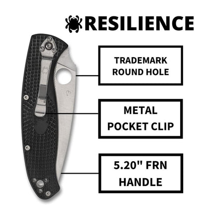 Spyderco C142PSBK Resilience Lightweight
