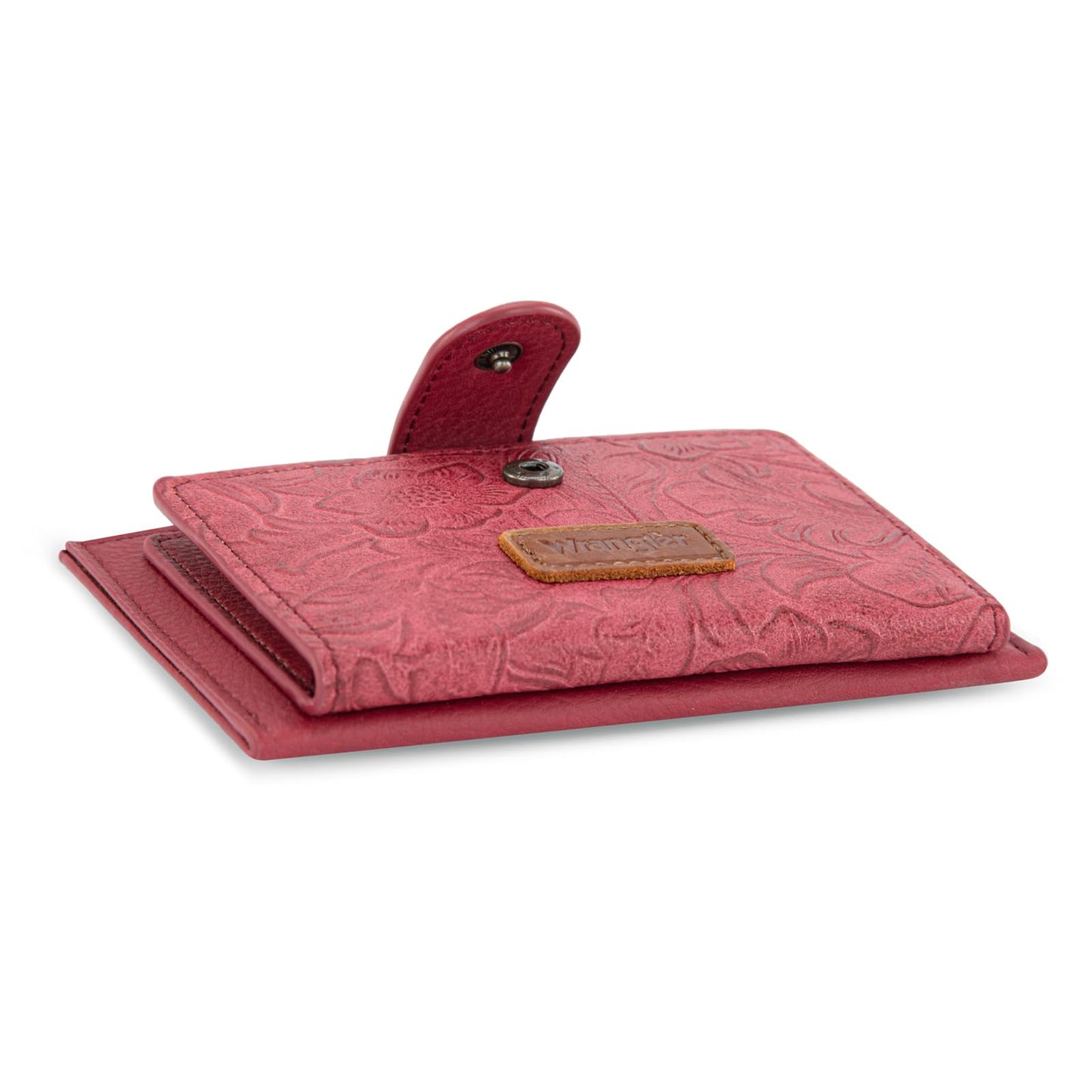 Montana West X Wrangler Credit Card Holder Western Floral Wallet for Women Small Keychain Card Wallet with Rfid Lining, Zipper Coin Pocket, Slim and Compact Easy to Carry