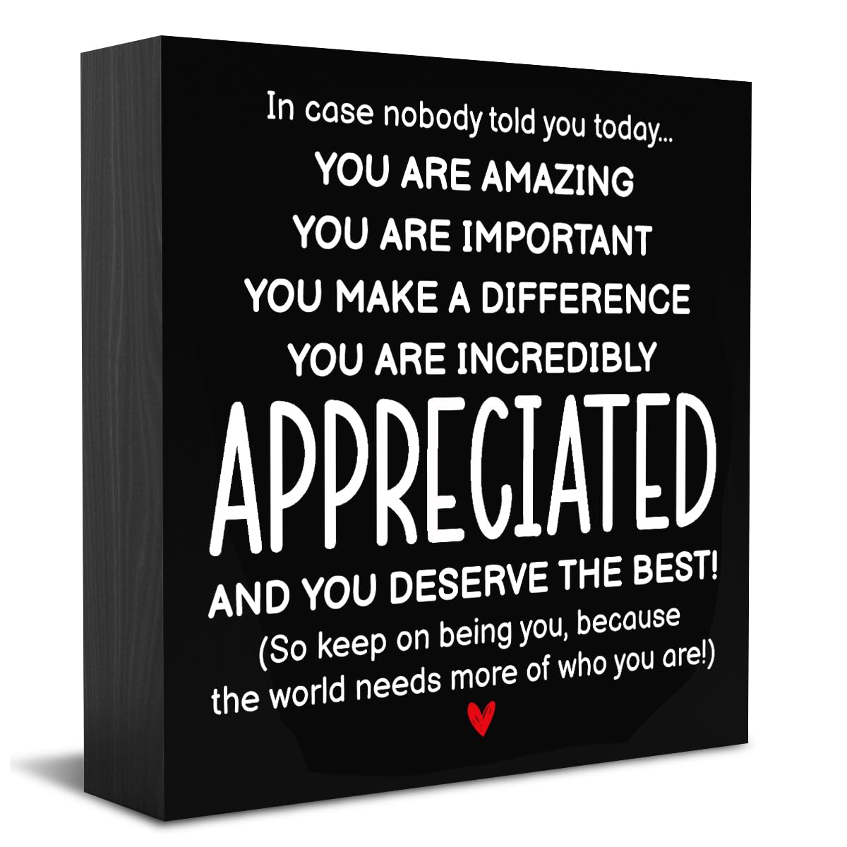HTBIG Inspirational Gifts for Men Women Friends, Coworker Office Decor Appreciation Gifts, You Are Amazing Appreciated Motivational Desk Sign Decor Home Office Desk