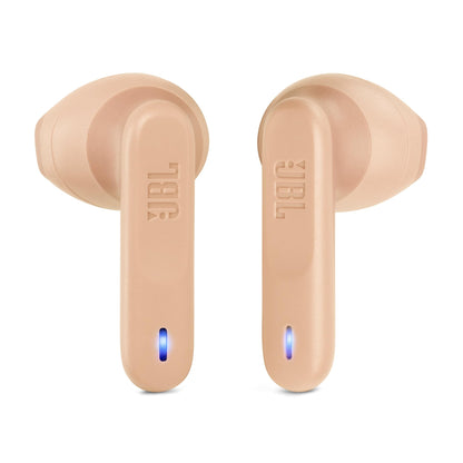JBL Vibe Flex True Wireless Earbuds – Bluetooth Earphones with Deep Bass Sound, IP54 Water & Dust Resistant, Long Battery Life, Voice Assistant Compatible, Open-Ear Design (Beige)