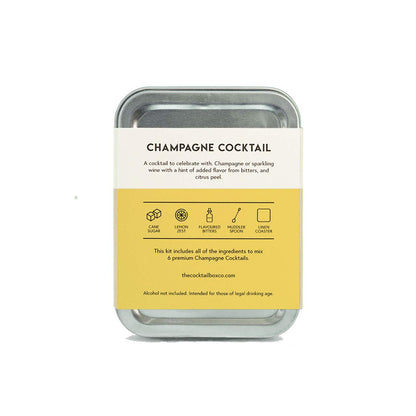 The Cocktail Box Co. Champagne Cocktail Kit - Hand Crafted Cocktails for Him or Her - 1 Kit
