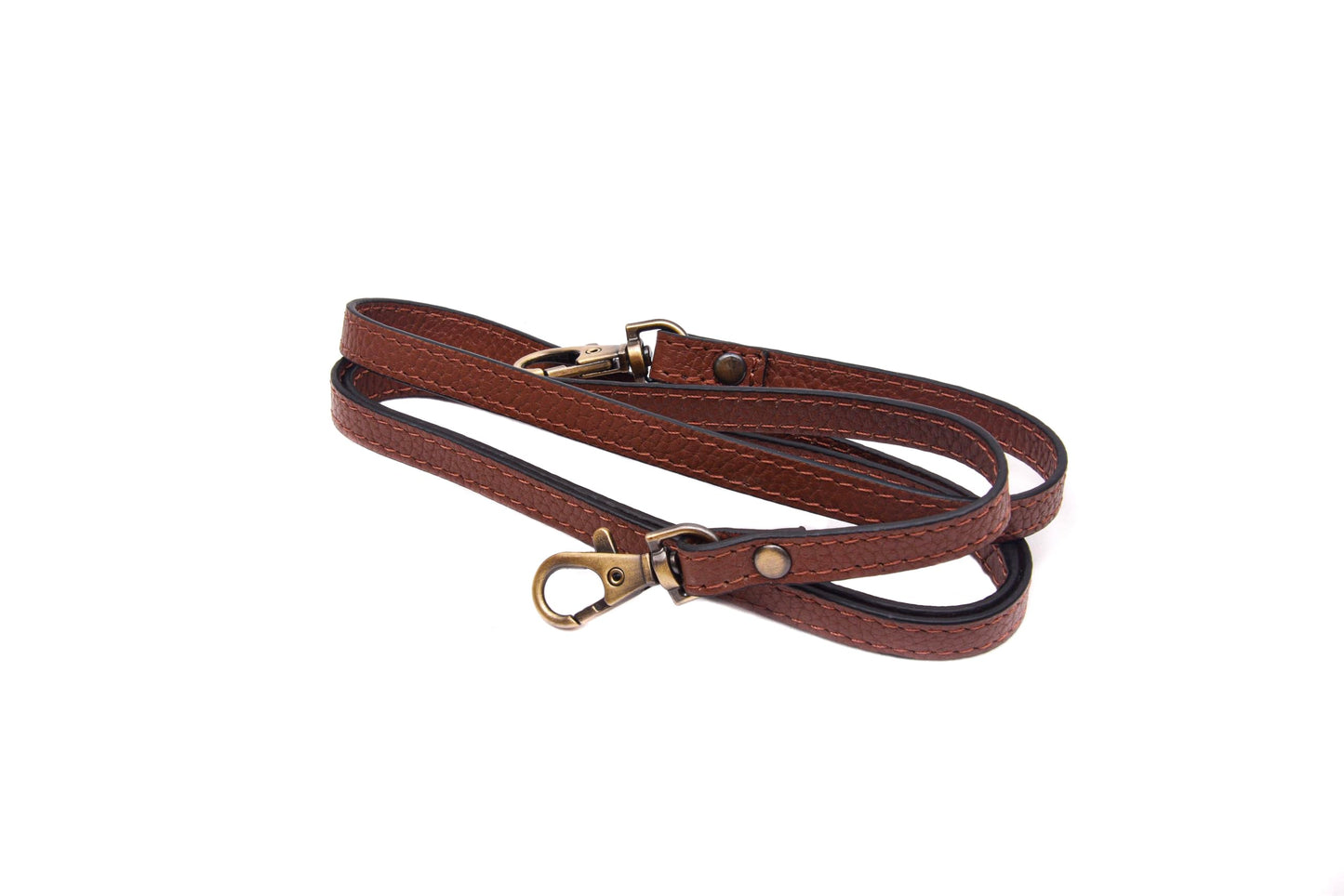 DANEAULT Fun and Flirty Pebbled Crossbody/Clutch Strap – Interchangeable Leather Strap for Crossbody & Clutch Bags – Durable & Stylish – Women's Accessories - Chestnut