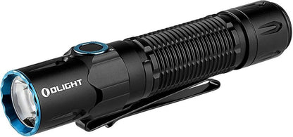 Olight Warrior 3S Tactical Flashlight - 2300 Lumens Rechargeable LED Light with Proximity Sensor | Compact Design (Black)