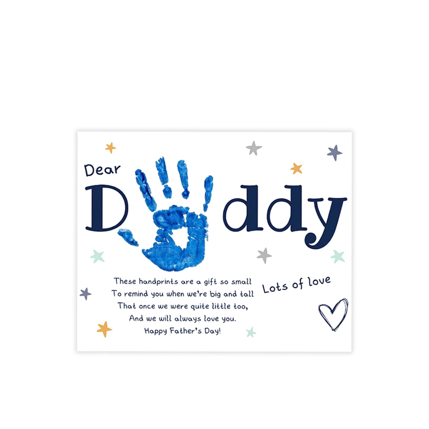 Father’s Day Crafts for Kids – Family Handprint Kit, Best Dad Ever Hands Down Gifts from Kids, Create Keepsake Dad Will Cherish Forever, DIY Art Activity for Toddlers, Set of 3 Personalized Present