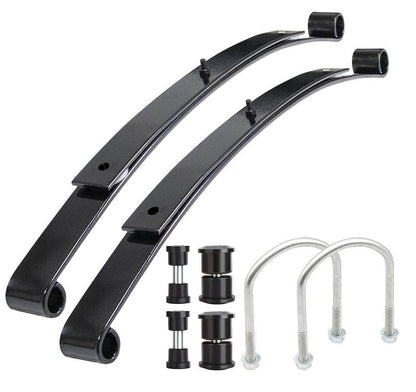 Dr.Acces EZGO RXV Heavy Duty Rear Spring Kit | 2008-Up Golf Cart Upgrade | Dual 2 Leaf Springs with Bushings & U-Bolts, Replaces OEM # 603498, 604494