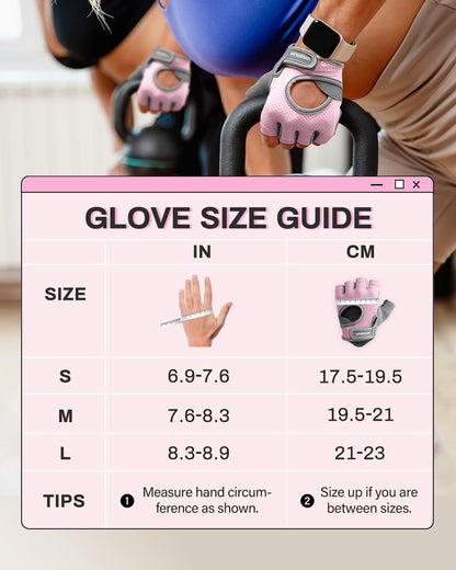 VINSGUIR Workout Gloves for Women and Men, Breathable Weight Lifting Gloves for Gym Exercise, Fitness, Training, and Cycling, with Excellent Grip and Cushion Pads