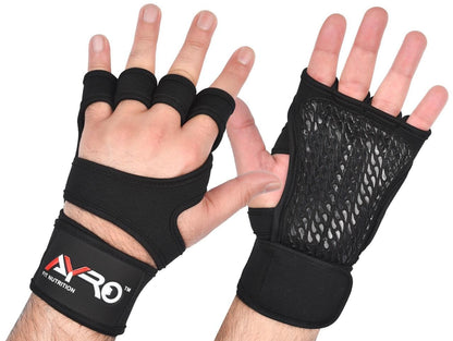 AYRO Workout Gloves for Men & Women – Gym Gloves for Men, Weight Lifting Gloves, with Wrist Support, Breathable Palm Padding, Non-Slip Grip – Ideal for Gym, Fitness, Cross Training, Cycling Gloves